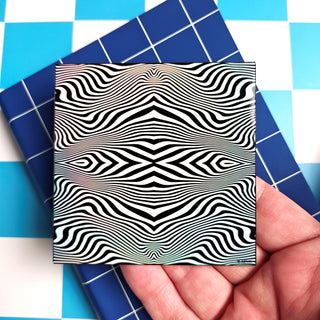 Hypnotic Wave Holographic Sticker