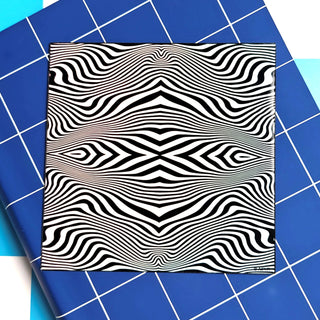 Hypnotic Wave Holographic Sticker