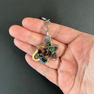 Trippy Blob Mini Keychain by AIPYR