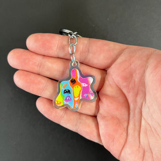 Trippy Blob Mini Keychain by AIPYR