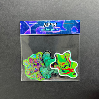 Small Trippy Blobs Holographic Sticker Pack by AIPYR