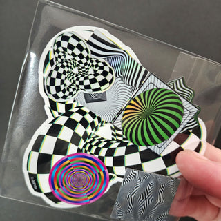 Optical Illusion Mini Stickers