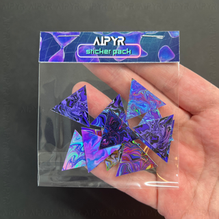 Mini Trippy Triangles Holographic Sticker Pack by AIPYR