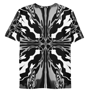 Back view of the Monochrome Glitch T-Shirt.