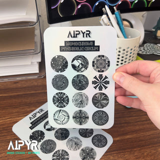 Monochrome Psychedelic Sticker Sheet