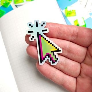 Vaporwave Clicking Cursor Sticker