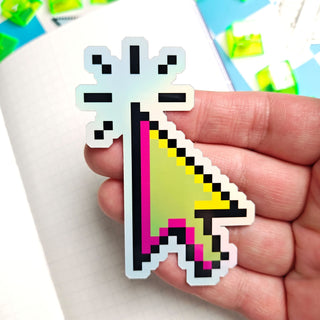 Vaporwave Clicking Cursor Sticker