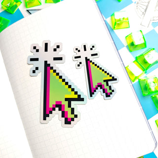Vaporwave Clicking Cursor Sticker