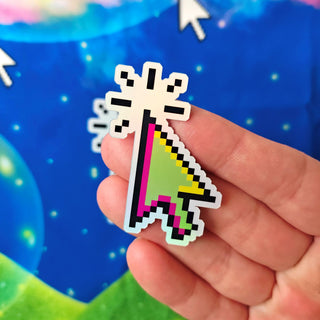 Neon Computer Cursor Sticker