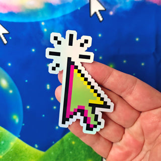 Neon Computer Cursor Sticker