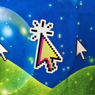 Neon Computer Cursor Sticker