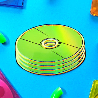 Webcore CD Stack Holographic Sticker