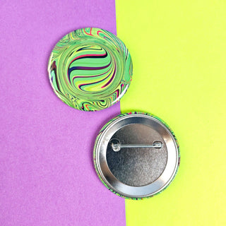 Psychedelic Orb Pinback Button