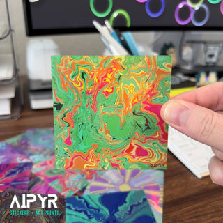 3 inch Trippy Slime Swirl Sticker