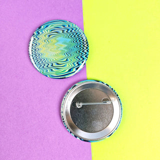 Neon Hypnosis Pinback Button