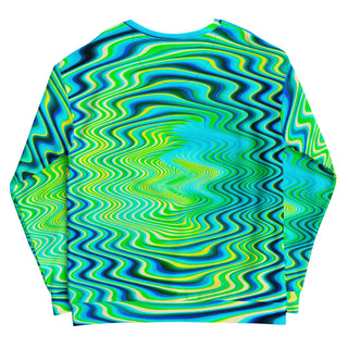 Back view of the Neon Hypnosis Sweatshirt.