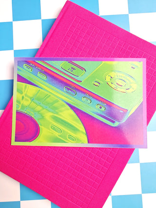 Neon Abstract Tech Art Print