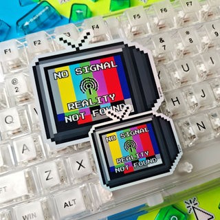 Pair of Reality Not Found Stickers