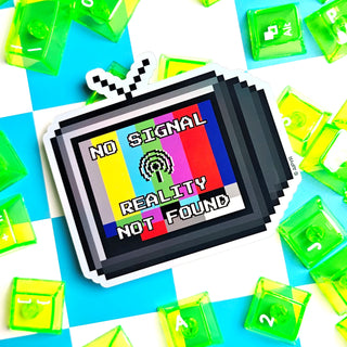 Lost Reality Retro TV Sticker
