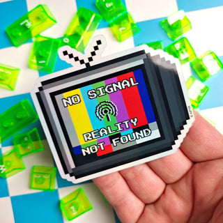 Lost Reality Retro TV Sticker