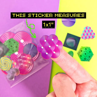 Optical Illusion Mini Stickers #2