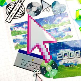 Pink Computer Cursor Sticker