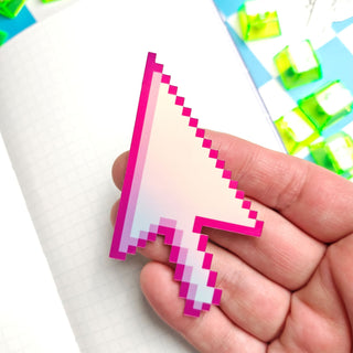 Pink Computer Cursor Sticker