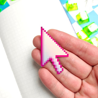 Pink Computer Cursor Sticker