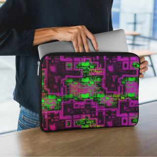 Pink Glitch Laptop Sleeve