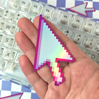 Pink Computer Cursor Sticker