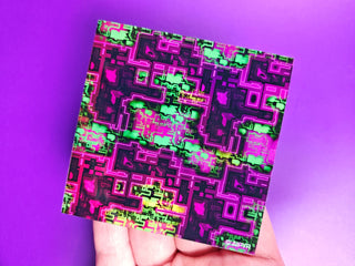 Medium Pink Glitch Sticker