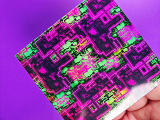 Pink Glitch Sticker