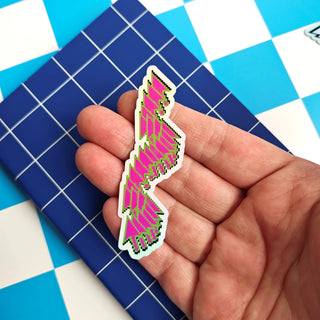 Vaporwave Computer Cursor Sticker