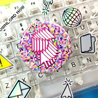 Pink Glitch Cursor Design