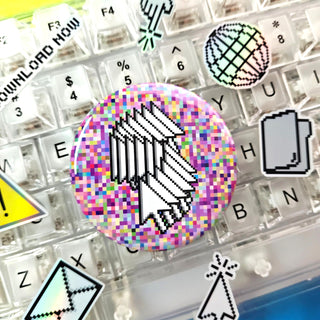 Black Glitch Cursor Design