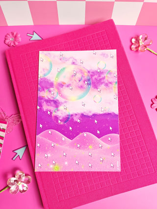 Pink Webcore Dreams Art Print