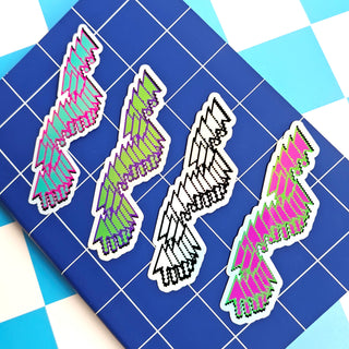 Vaporwave Computer Cursor Sticker