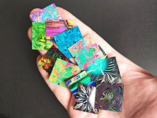 Psychedelic Squares Mini Sticker Pack #1