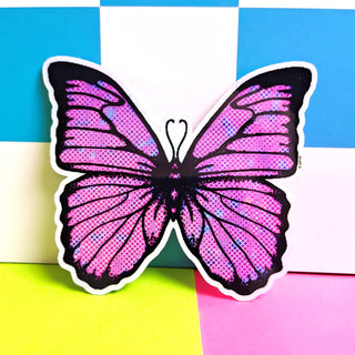 Pink & Purple Butterfly Sticker