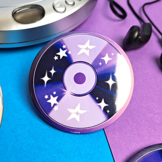 Purple CD Button or Magnet