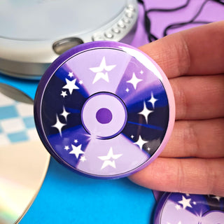 Purple CD Button or Magnet