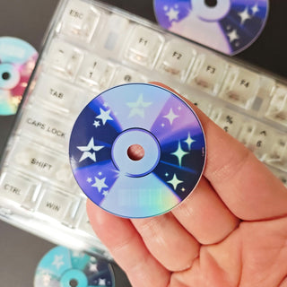 Purple Y2K CD Sticker