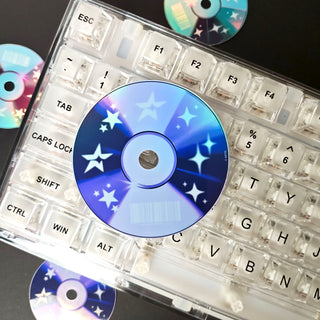 Purple Y2K CD Sticker