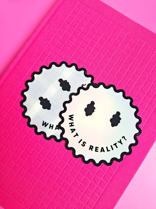 Question Reality Holographic Sticker