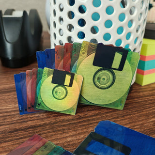 Rainbow Floppy Disk Sticker 1