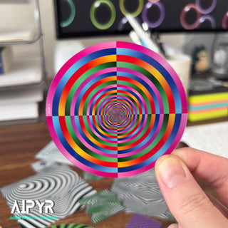 Rainbow Hypnosis Sticker