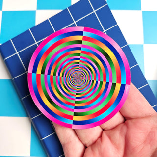 Rainbow Hypnosis Holographic Sticker