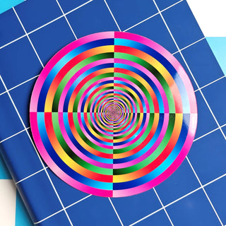 Rainbow Hypnosis Holographic Sticker
