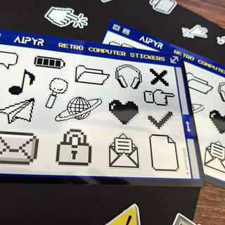 90s Computer Sticker Sheet 2