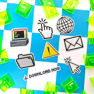 Retro Computer Y2K Mini Stickers